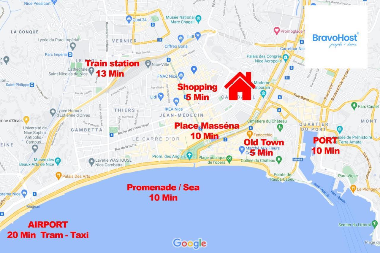 Gioffredo 4 Pers Centrale Wifi Apartment Ница Екстериор снимка